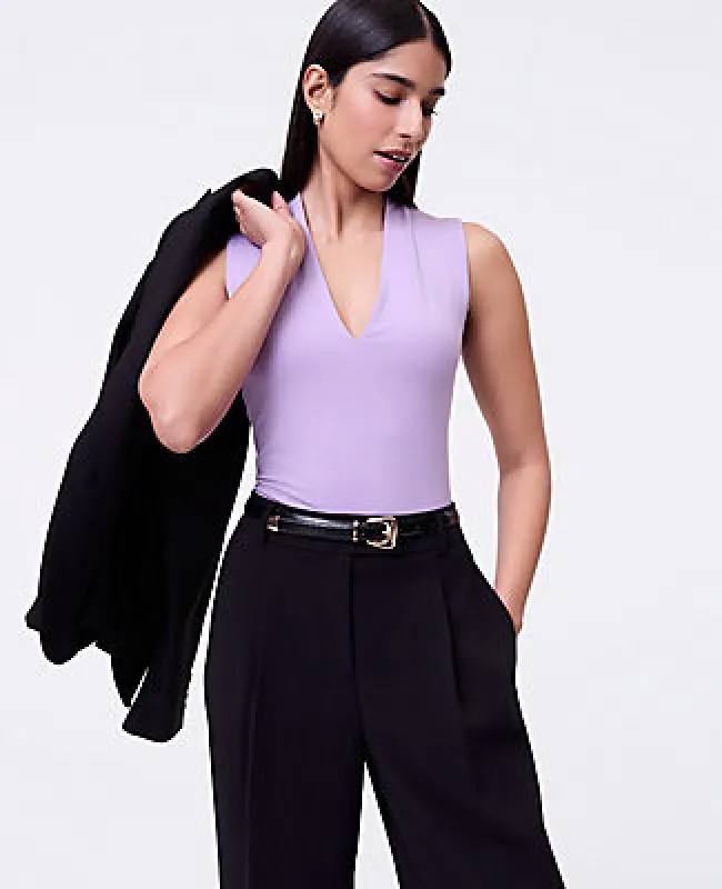 Ann Taylor Sleeveless V-Neck Top sold by Ann Taylor