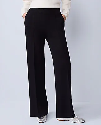 Ann Taylor Weekend Collection Easy Wide Leg Pant in Scuba sold by Ann Taylor product image thumbnail 2