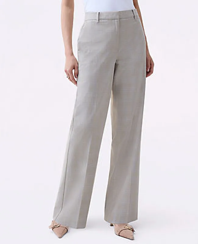 Ann Taylor The Straight Trouser in Plaid  — Curvy Fit sold by Ann Taylor