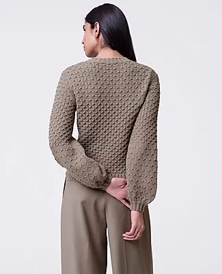 Ann Taylor Honeycomb Cable Crew Neck Sweater sold by Ann Taylor product image thumbnail 2