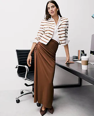 Ann Taylor Ruched Knit Column Skirt sold by Ann Taylor product image thumbnail 4