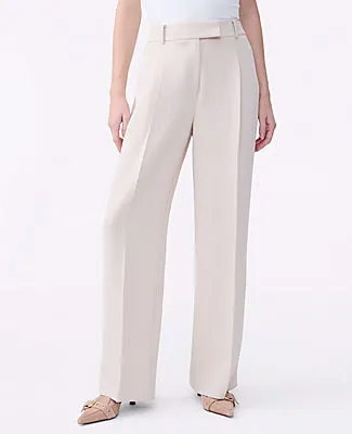 Ann Taylor The Petite Pleated Straight Pant sold by Ann Taylor product image thumbnail 2