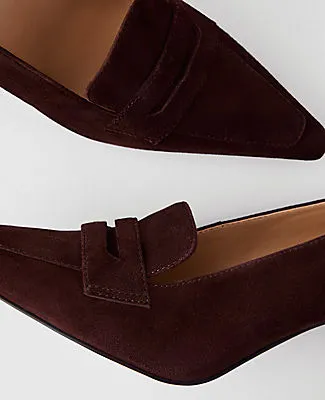 Ann Taylor Suede Nip Toe Penny Pump sold by Ann Taylor product image thumbnail 2