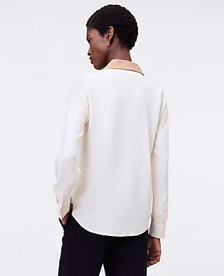 Ann Taylor Petite Button Down Shirt sold by Ann Taylor product image thumbnail 2