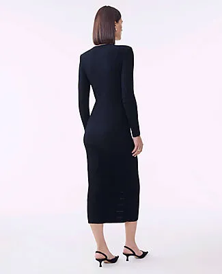 Ann Taylor Petite Ribbed Button Sweater Dress sold by Ann Taylor product image thumbnail 2