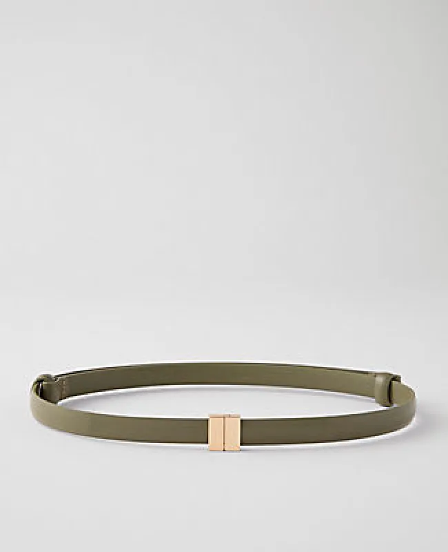 Ann Taylor Skinny Leather Belt sold by Ann Taylor