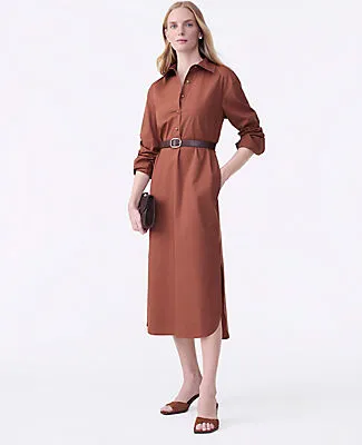 Ann Taylor Petite Belted Midi Shirtdress sold by Ann Taylor
