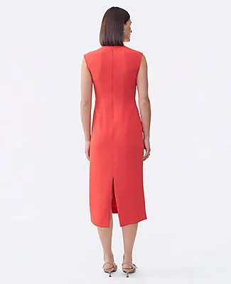 Ann Taylor Petite Crepe Twist Sheath Dress sold by Ann Taylor product image thumbnail 2