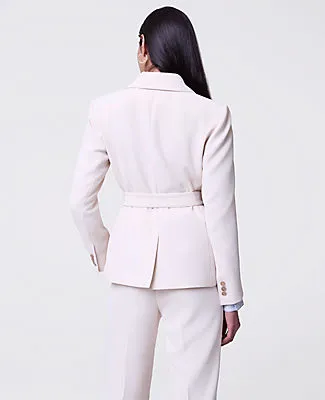 Ann Taylor The Petite Belted Blazer in Fluid Crepe sold by Ann Taylor product image thumbnail 2