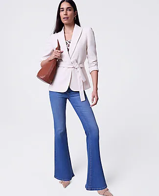 Ann Taylor The Petite Belted Blazer in Fluid Crepe sold by Ann Taylor product image thumbnail 4