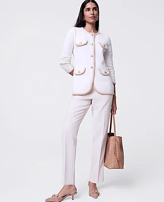 Ann Taylor The Relaxed Ankle Pant in Fluid Crepe sold by Ann Taylor product image thumbnail 4