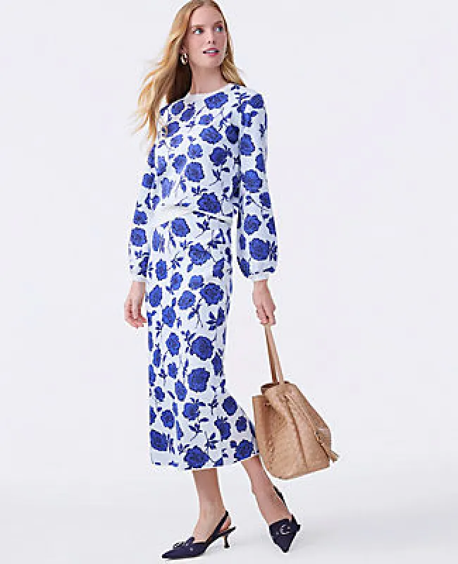 Ann Taylor Petite Floral Sweater Pencil Skirt sold by Ann Taylor
