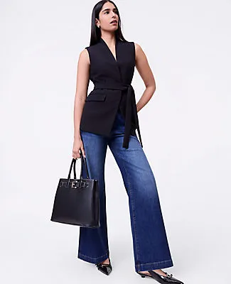 Ann Taylor The Petite Belted Long Vest sold by Ann Taylor product image thumbnail 3