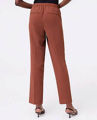 Ann Taylor The Petite Relaxed Ankle Pant in Crinkle Crepe sold by Ann Taylor product image thumbnail 3