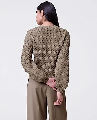 Ann Taylor Honeycomb Cable Crew Neck Sweater sold by Ann Taylor product image thumbnail 2