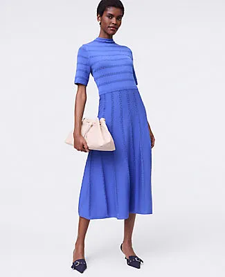 Ann Taylor Pointelle Mock Neck Sweater Dress sold by Ann Taylor