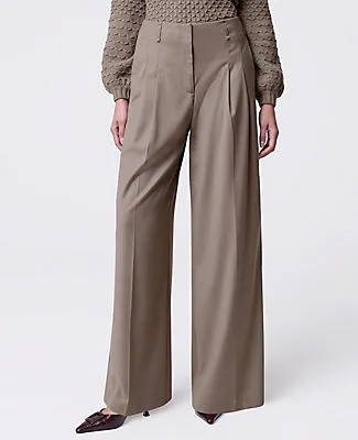 Ann Taylor The Petite Pleated Wide-Leg Pant sold by Ann Taylor product image thumbnail 2