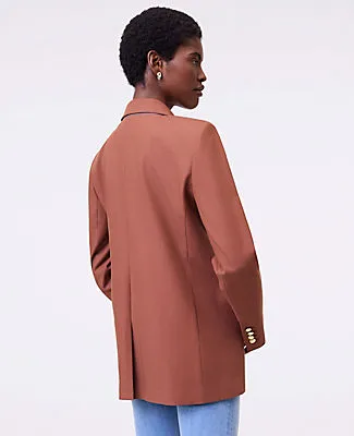 Ann Taylor The Petite Longline Blazer in Bi-Stretch Twill sold by Ann Taylor product image thumbnail 2