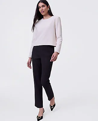 Ann Taylor The Petite Crew Neck Top in Fluid Crepe sold by Ann Taylor product image thumbnail 2