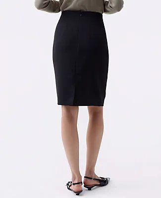 Ann Taylor The Petite Pocket Midi Skirt in Fluid Crepe sold by Ann Taylor product image thumbnail 3