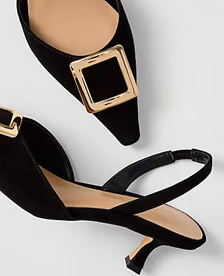 Ann Taylor Suede Slingback Pump sold by Ann Taylor product image thumbnail 2