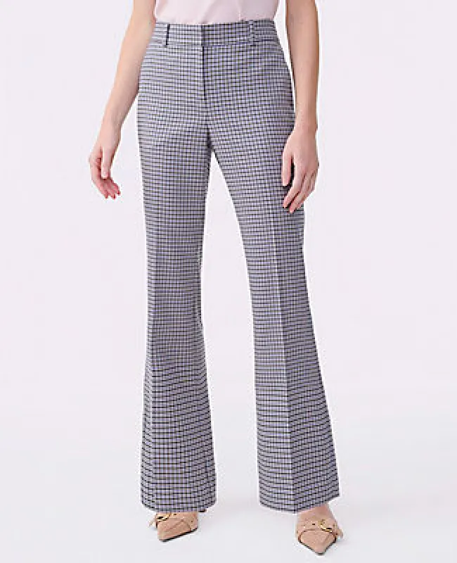 Ann Taylor The Petite Jayne Trouser in Houndstooth — Curvy Fit made by Ann Taylor