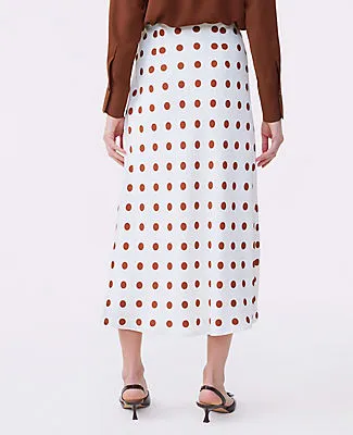 Ann Taylor Petite Dotted Satin Bias Slip Skirt sold by Ann Taylor product image thumbnail 3