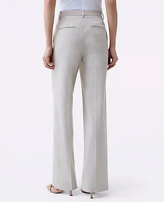 Ann Taylor The Petite Straight Trouser in Plaid sold by Ann Taylor product image thumbnail 3