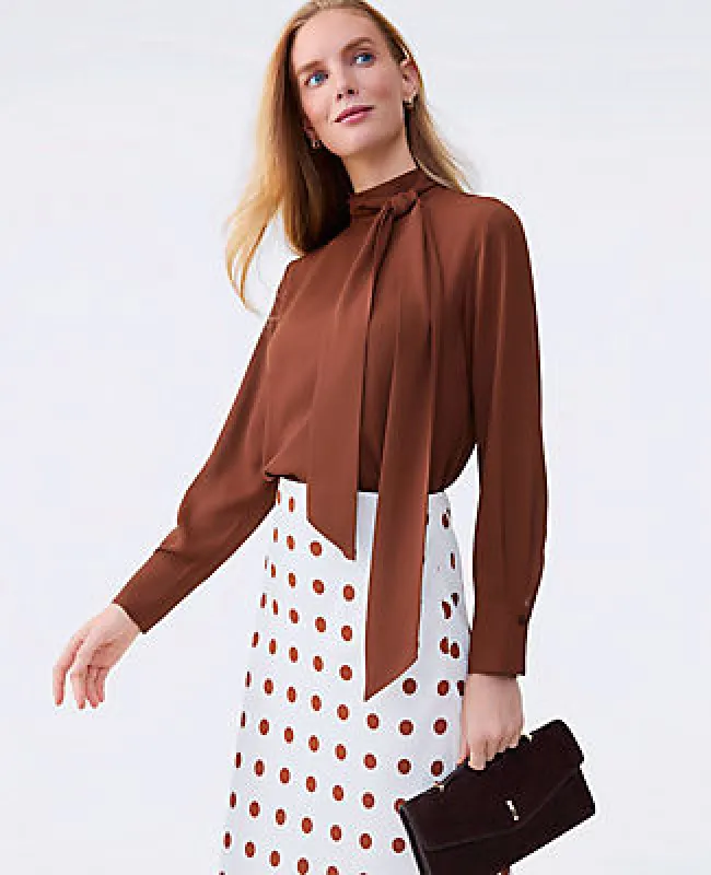 Ann Taylor Bow Blouse sold by Ann Taylor