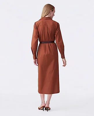 Ann Taylor Petite Belted Midi Shirtdress sold by Ann Taylor product image thumbnail 2