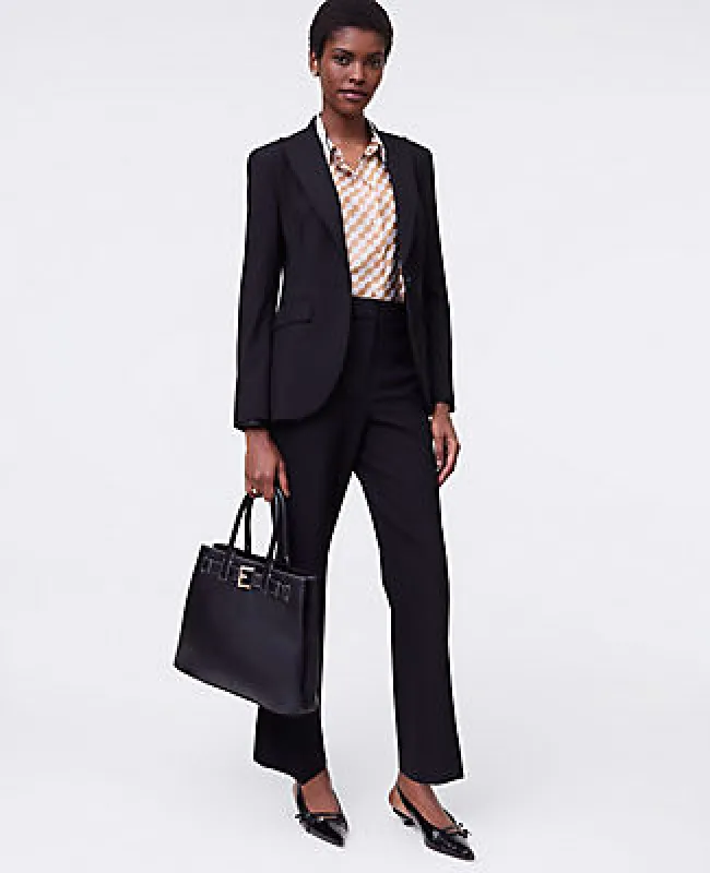 Ann Taylor The Flare Ankle Pant in Seasonless Stretch sold by Ann Taylor