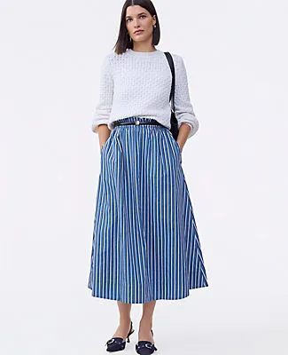 Ann Taylor Petite Striped Maxi Skirt sold by Ann Taylor