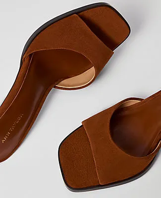 Ann Taylor Suede Mule Sandal sold by Ann Taylor product image thumbnail 2