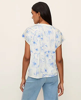 Ann Taylor Floral Mixed Media Top sold by Ann Taylor product image thumbnail 2