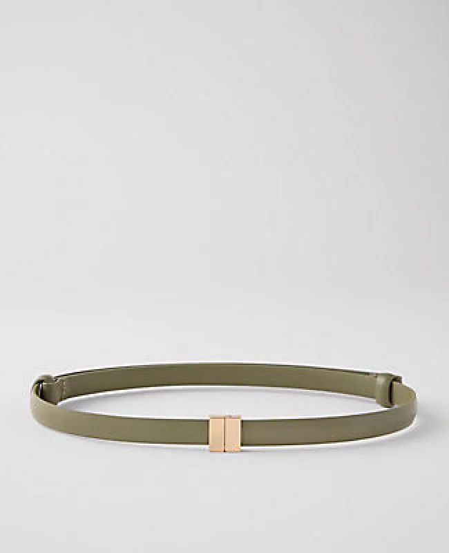 Ann Taylor Skinny Leather Belt sold by Ann Taylor