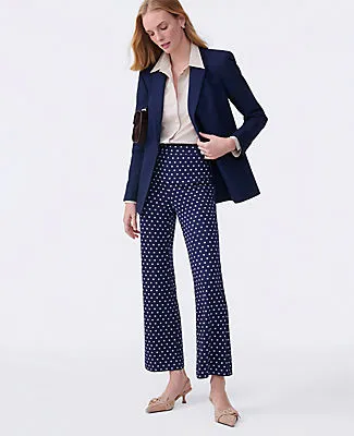 Ann Taylor The Petite Dotted Knit Ankle Pant sold by Ann Taylor product image thumbnail 4