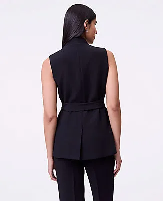 Ann Taylor The Petite Belted Long Vest sold by Ann Taylor product image thumbnail 2