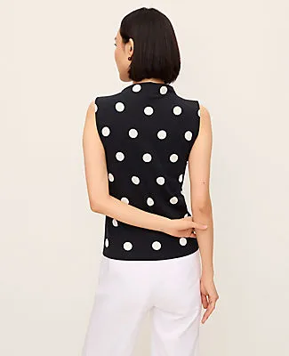 Ann Taylor Dotted Mock Neck Tank sold by Ann Taylor product image thumbnail 2