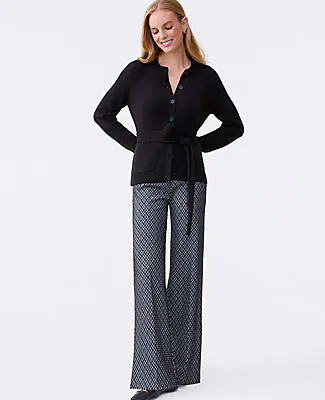 Ann Taylor The Side Zip Wide-Leg Pant in Ponte sold by Ann Taylor product image thumbnail 4
