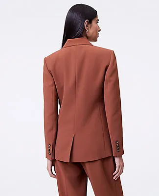 Ann Taylor The Petite Double Breasted Blazer in Textured Crepe sold by Ann Taylor product image thumbnail 2