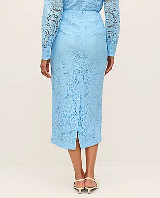 Ann Taylor Lace Column Midi Skirt sold by Ann Taylor product image thumbnail 3