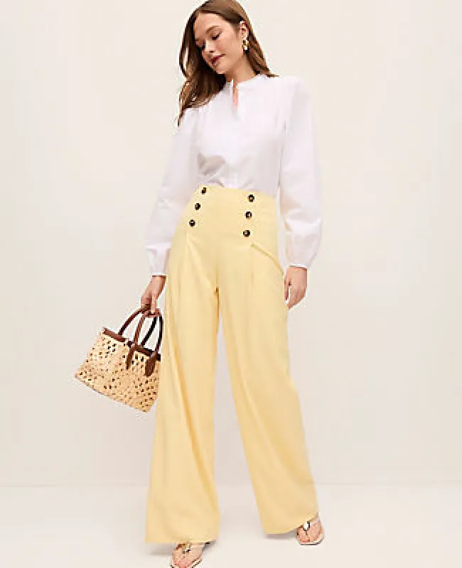 Ann Taylor The Wide-Leg Sailor Pant sold by Ann Taylor