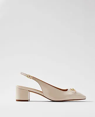 Ann Taylor Horsebit Patent Pump sold by Ann Taylor