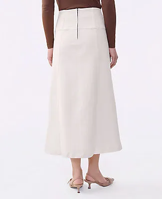 Ann Taylor Petite Horsebit Denim Midi Skirt sold by Ann Taylor product image thumbnail 2