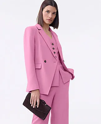 Ann Taylor The Petite Cutaway Blazer in Fluid Crepe sold by Ann Taylor product image thumbnail 3