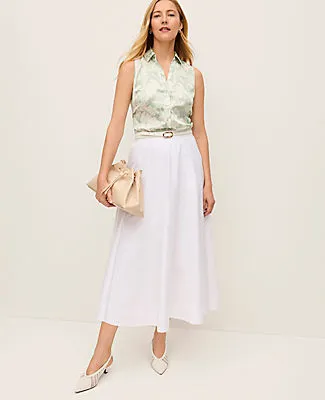 Ann Taylor Floral Sleeveless Essential Shirt sold by Ann Taylor product image thumbnail 3