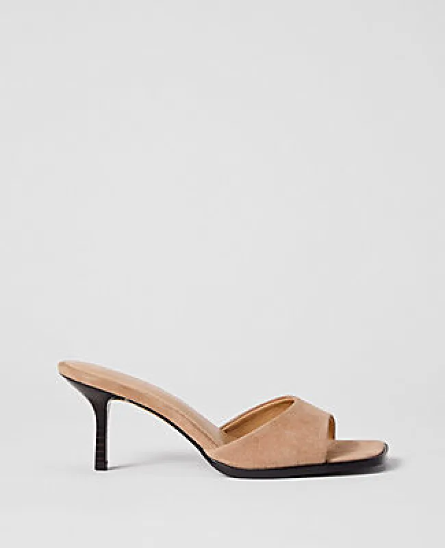 Ann Taylor Suede Mule Sandal sold by Ann Taylor