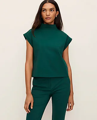 Ann Taylor Mock Neck Knit Shell Top sold by Ann Taylor