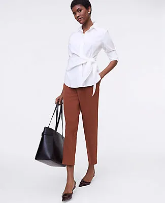 Ann Taylor Petite Tie Waist Button Down Shirt sold by Ann Taylor product image thumbnail 3