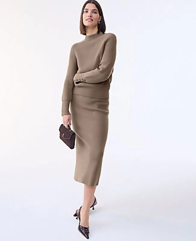 Ann Taylor Petite Ribbed Sweater Skirt sold by Ann Taylor